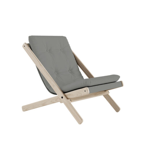 Boogie Lounge Stol fra Karup Design i 746 Grey - Massiv FSC Fyrretræ | Japandi - OUTLET 1stk tilbage