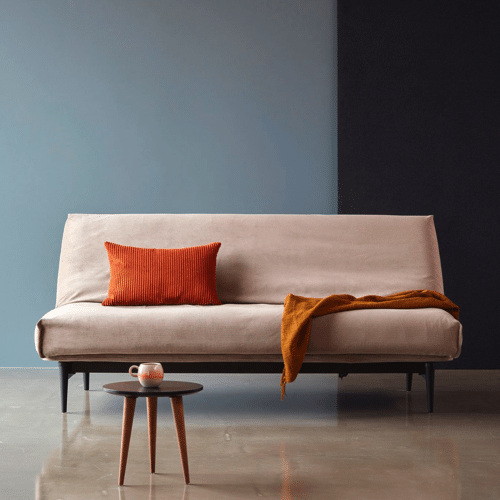 Colpus Black Sovesofa i Sharp Plus Covefra Innovation Living | Skum, Naturlatex eller Fjedre | Flere farver