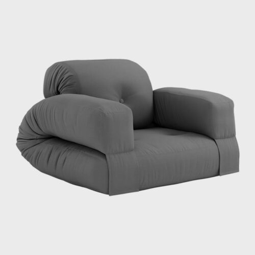 Hippo Udendørs Loungestol & Madras i 403 Dark Grey Fra Karup Design | Japandi - OUTLET 2 stk.