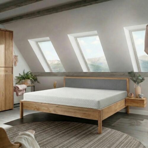 Organic Sleep Springmadras med 7 Zoners Pocketfjedre omfavnet af 100% FSC Naturlatex & Bambus Betræk | 19cm