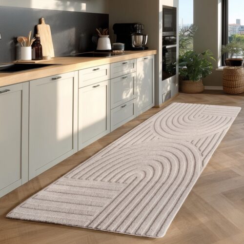 Poppy Cremefarvet Gulvtæppe fra Rugs by Uniquebeds Home & Living | Flere Størrelser