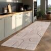 Olivia Cremefarvet Gulvtæppe i Mikrofiber fra Rugs by Uniquebeds home & living | Flere Størrelser 1