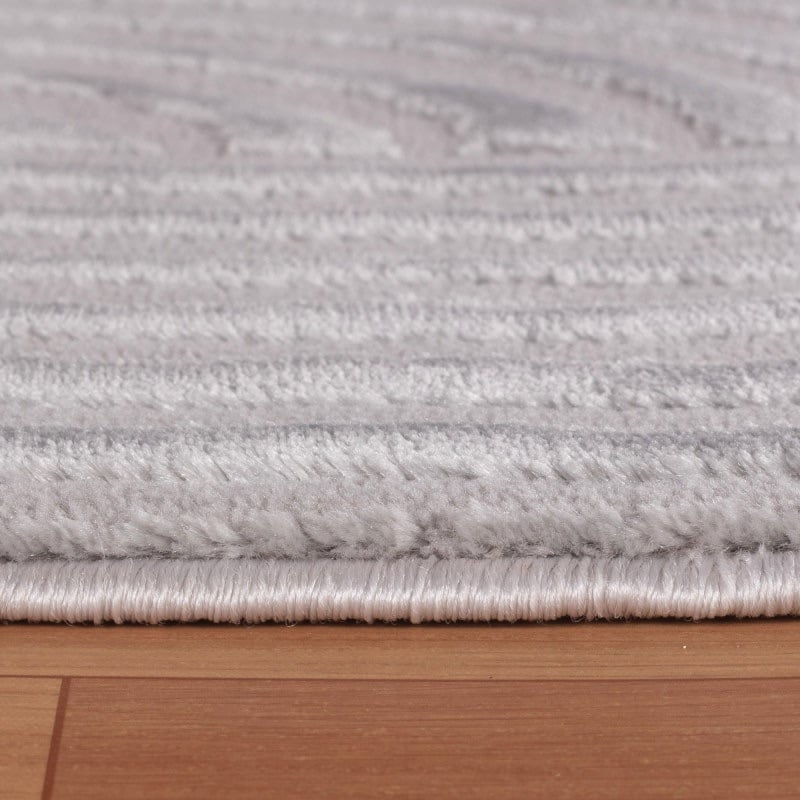 Maeve Gulvtæppe i Sølvgrå med Simpelt Mønster fra Rugs by Uniquebeds Home & Living | Flere Størrelser 2