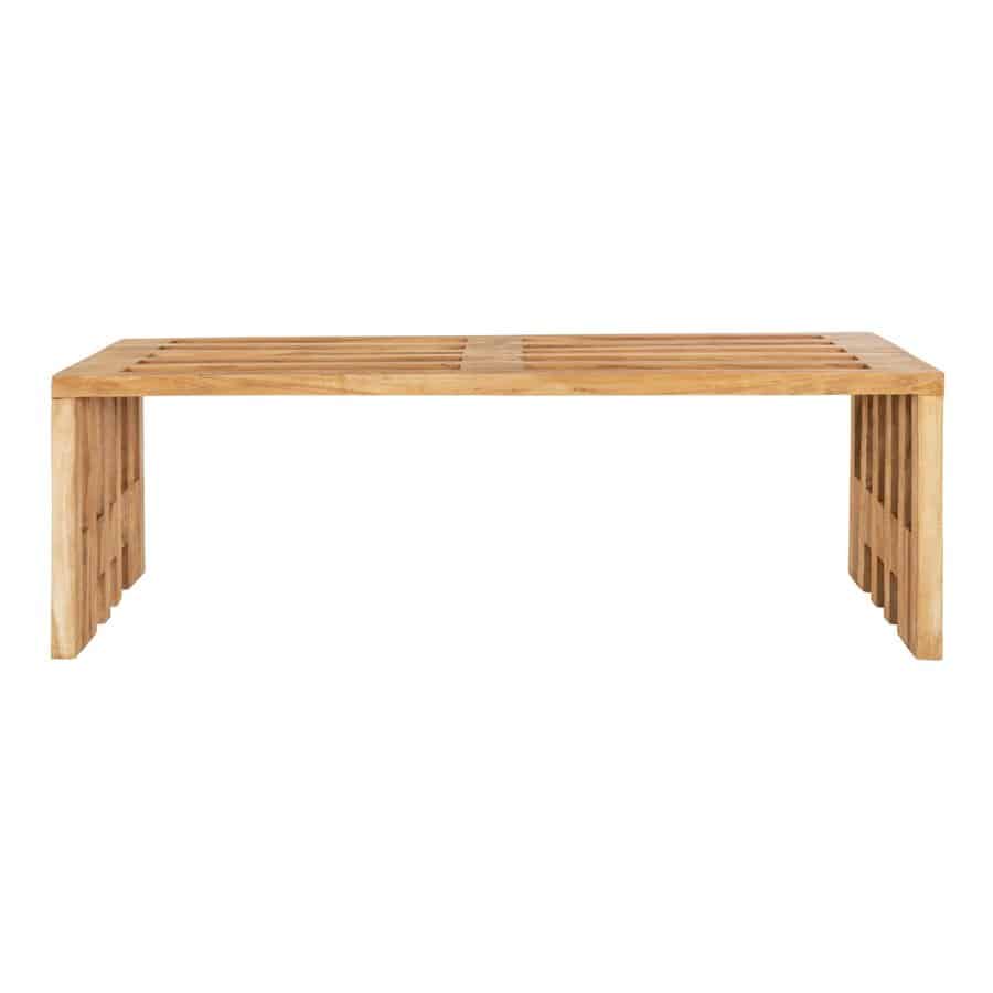 Benidorm Bænk Genbrugsteaktræ L140Xb35Xh48Cm