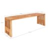 Benidorm Bænk Genbrugsteaktræ L140Xb35Xh48Cm