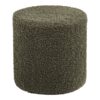 Ejby Puf Grøn Teddystof Ø34Xh36 Cm