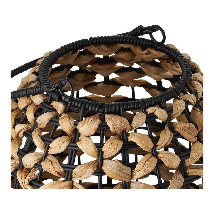 Pinto Lanterne Natur Sort Polyrattan Vandhyacint