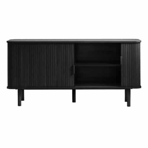 Harbin Skænk Sort Egetræsfinér B160Xh76Xd45Cm