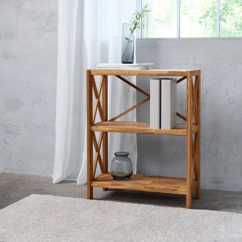 Lörrach Reol Olieret Egetræ B70Xh87Xd30Cm