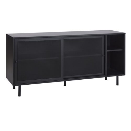 Norderstedt Skænk Sort Metal B160Xh75Xd46Cm