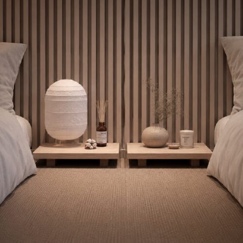 Dock Sengeborde i Massiv Fyrretræ fra Karup Design | 2 stk. | Japandi