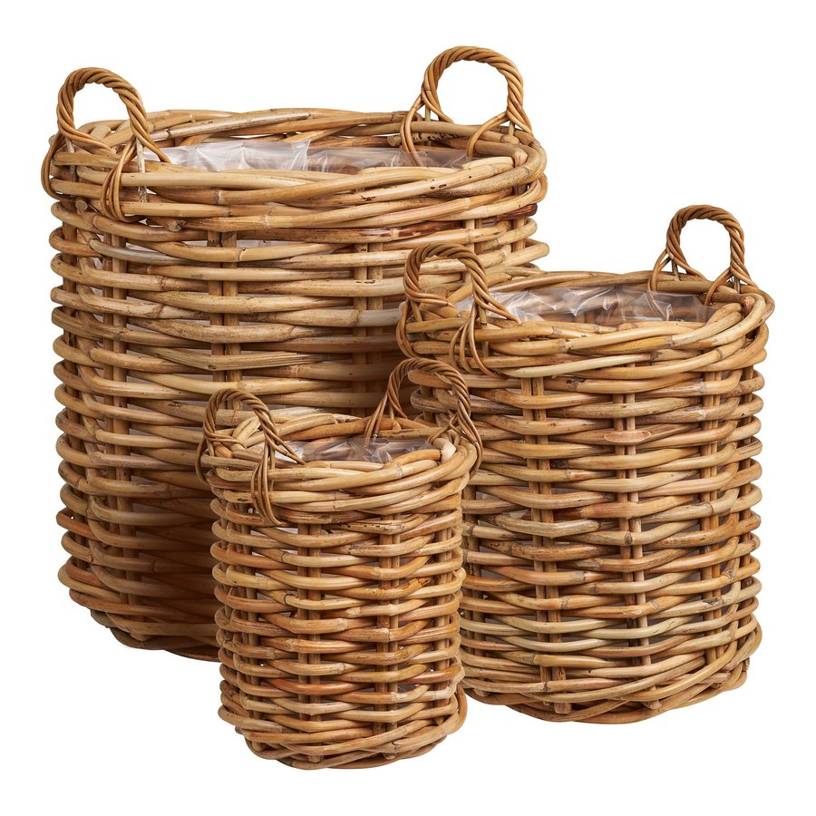 Burton Kurve Af Naturfarvet Rattan |