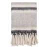 Carmel Plaid Uld Polyester Grå Hvid