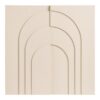 Ina Relief Vægdekoration Beige Mdf Polyester