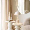 Sheffield Bordlampe Beige Marmor Stål L25Xb25Xh45Cm