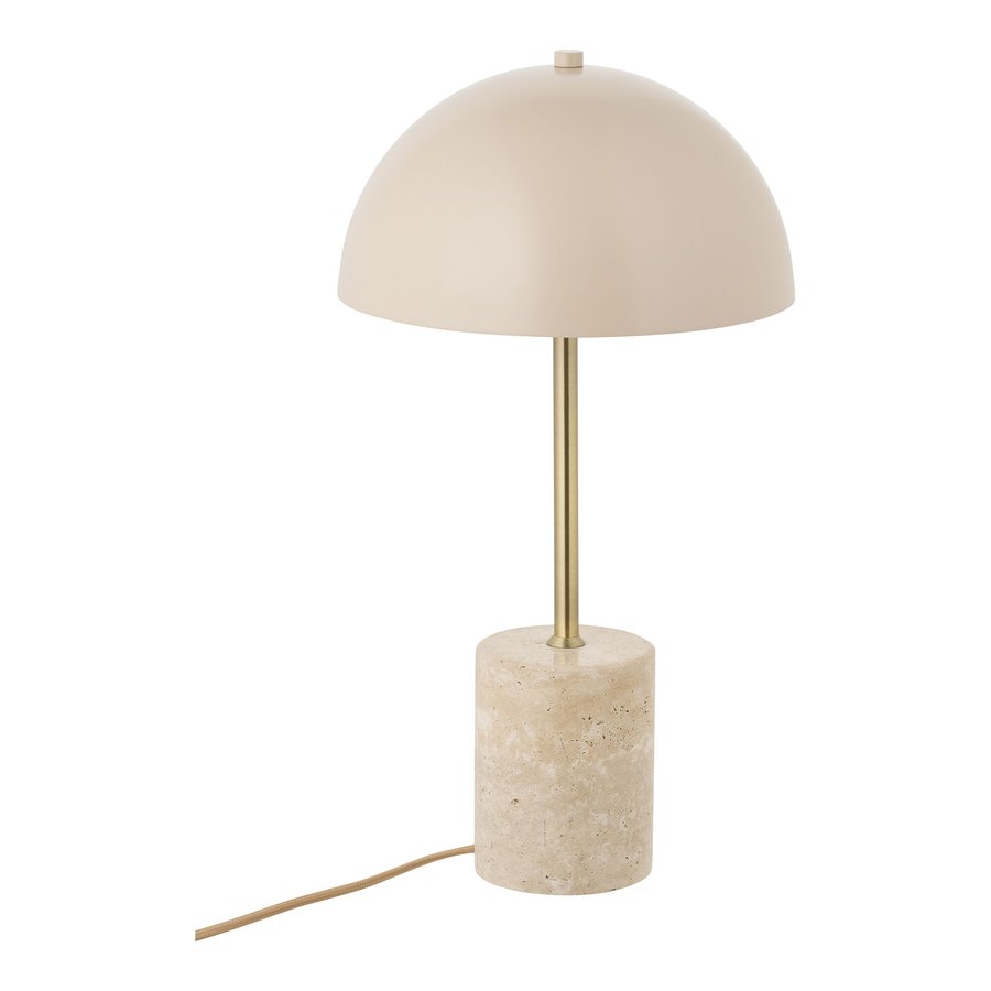 Sheffield Bordlampe Beige Marmor Stål L25Xb25Xh45Cm