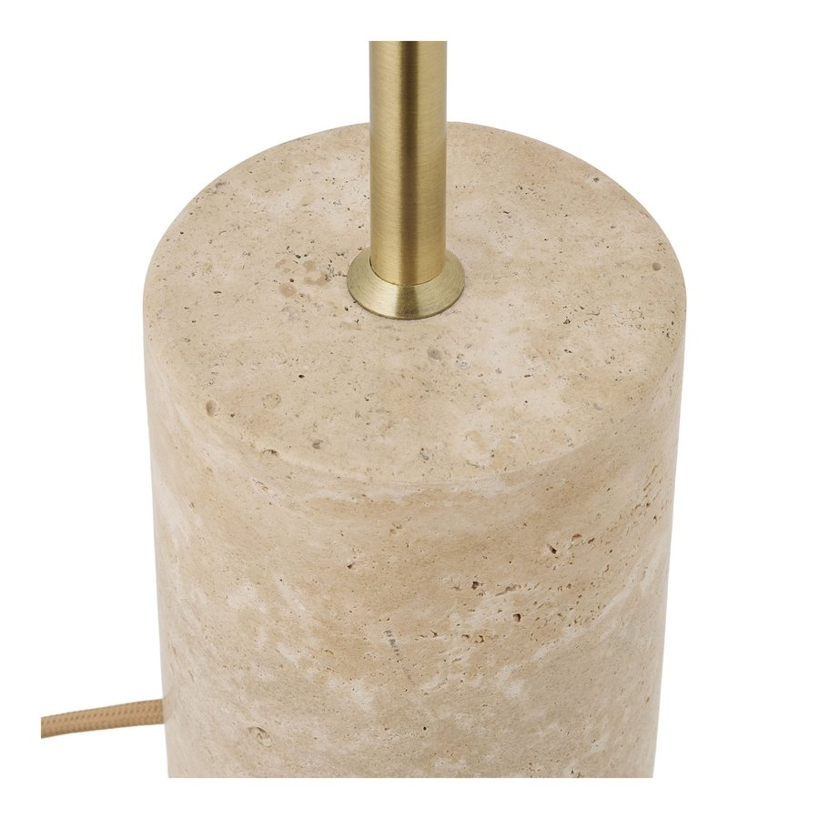 Sheffield Bordlampe Beige Marmor Stål L25Xb25Xh45Cm