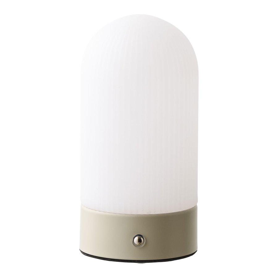 Ashford Bordlampe Beige Hvid Ø9Xh18Cm