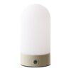 Ashford Bordlampe Beige Hvid Ø9Xh18Cm