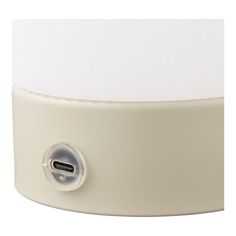 Ashford Bordlampe Beige Hvid Ø9Xh18Cm