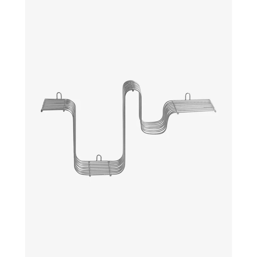 BRAVA Hylde i Metal med Sort/Krom/Messing Finish fra Nordal | 54x13x26 cm | Flere Farver hos uniquebeds, home & living - Billede 3