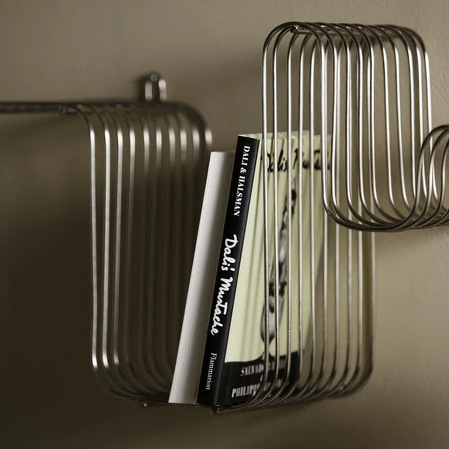 BRAVA Hylde i Metal med Sort/Krom/Messing Finish fra Nordal | 54x13x26 cm | Flere Farver hos uniquebeds, home & living - Billede 6