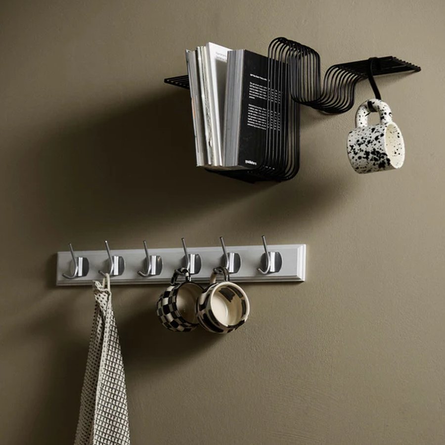 BRAVA Hylde i Metal med Sort/Krom/Messing Finish fra Nordal | 54x13x26 cm | Flere Farver hos uniquebeds, home & living - Billede 8