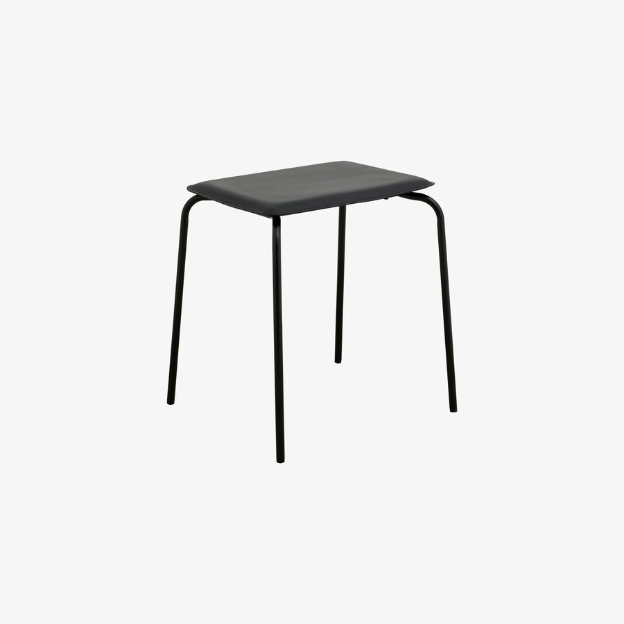ESA Skammel i Kunstlæder med Metalstel fra Nordal | 45x40x48 cm | Flere Farver hos uniquebeds, home & living - Billede 1