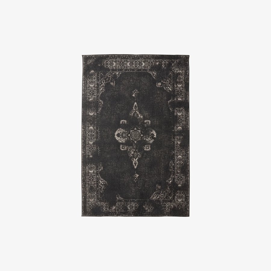 GRAND Gulvtæppe med Orientalsk Mønster fra Nordal | 160x240 cm | Sort hos uniquebeds, home & living - Billede 1