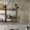 BRIMO Pendel i Sortlakeret Mteal med Messing Detaljer & 5 Arme fra Nordal | Sort, Guld hos uniquebeds, home & living - Billede 6