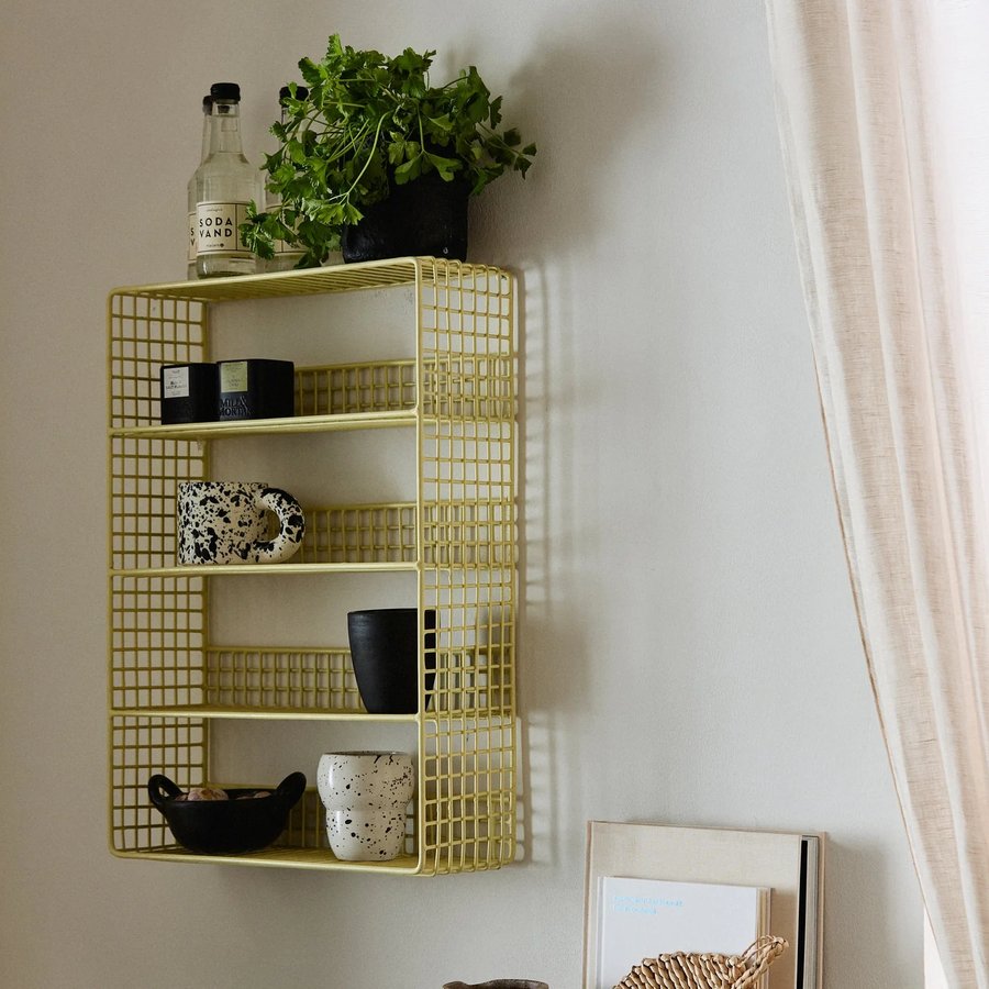 KIKORI Hylde i Metal med Krom/Guld Finish fra Nordal | 40x14x55 cm | Flere Farver hos uniquebeds, home & living - Billede 3