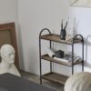 PATNA Hylde i Sort Metal med Hylder i Genanvendt Træ fra Nordal | 63x24x83 cm hos uniquebeds, home & living - Billede 4