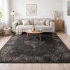 GRAND Gulvtæppe med Orientalsk Mønster fra Nordal | 200x290 cm | Sort hos uniquebeds, home & living - Billede 1