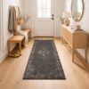 GRAND Gulvtæppe med Orientalsk Mønster fra Nordal | 75x200 cm | Sort hos uniquebeds, home & living - Billede 1