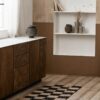 NANEA Gulvtæppe i 100% Jute med Ternet Mønster fra Nordal | 70x200 cm | Brun, Sort hos uniquebeds, home & living - Billede 2