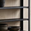 ZAROS Hylde i Sort Metal med Hylder i Mangotræ fra Nordal | 61x12x100 cm hos uniquebeds, home & living - Billede 3