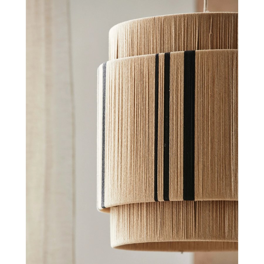 VINATA Pendel i Bomuldsflet fra Nordal | Ø40x44 cm | Natur, Sort hos uniquebeds, home & living - Billede 4