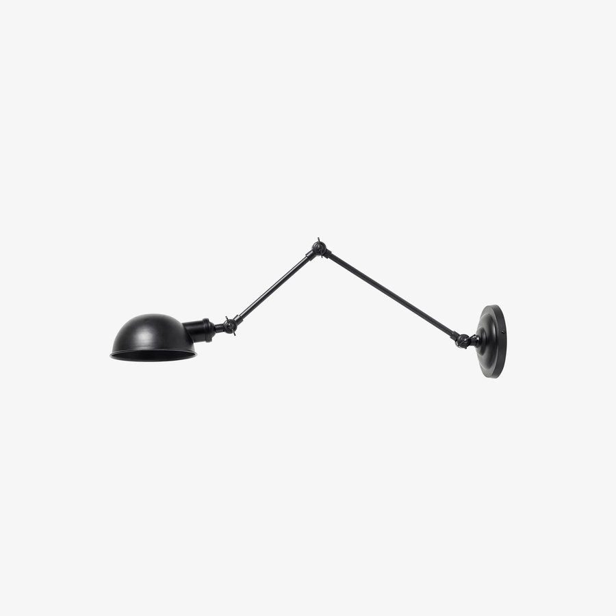 AURA Væglampe i Sortlakeret Metal fra Nordal | 71x15x24 cm | Sort hos uniquebeds, home & living - Billede 1