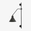 BUCK Væglampe i Sortlakeret Metal fra Nordal | 47x82, Skærmen er Ø20 cm | Sort hos uniquebeds, home & living - Billede 1