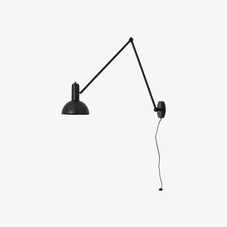 FREYA Justerbar Væglampe i Sortlakeret Metal fra Nordal | 65x20x70 cm | Sort hos uniquebeds, home & living - Billede 1
