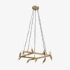 Lysekrone til 10 Pærer i 100% Messing fra Nordal | Ø75x105 cm | Guld hos uniquebeds, home & living - Billede 1