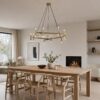 Lysekrone til 20 Pærer i 100% Messing fra Nordal | Ø142x120 cm | Guld hos uniquebeds, home & living - Billede 2