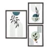 Aspen Rammesæt i Sort MDF & Glas fra House Nordic | 3 Rammer - Billede 2