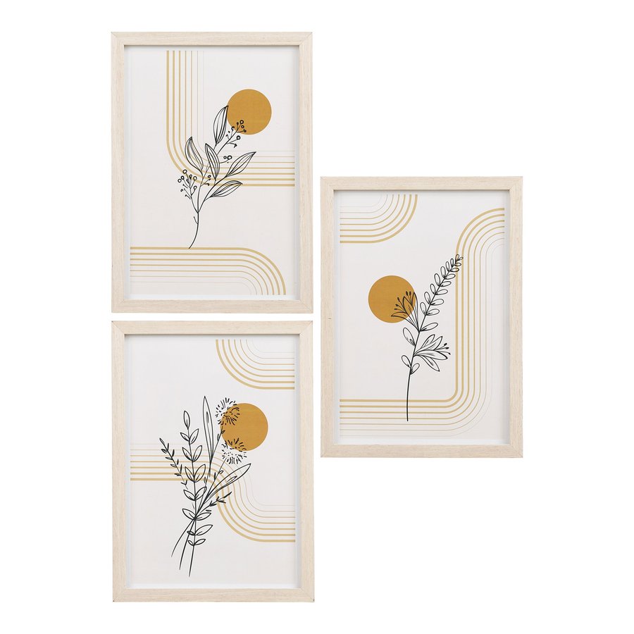 Madison Rammesæt i Natur MDF & Glas fra House Nordic | 3 Rammer - Billede 3