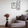 Aspen Rammesæt i Sort MDF & Glas fra House Nordic | 3 Rammer - Billede 1