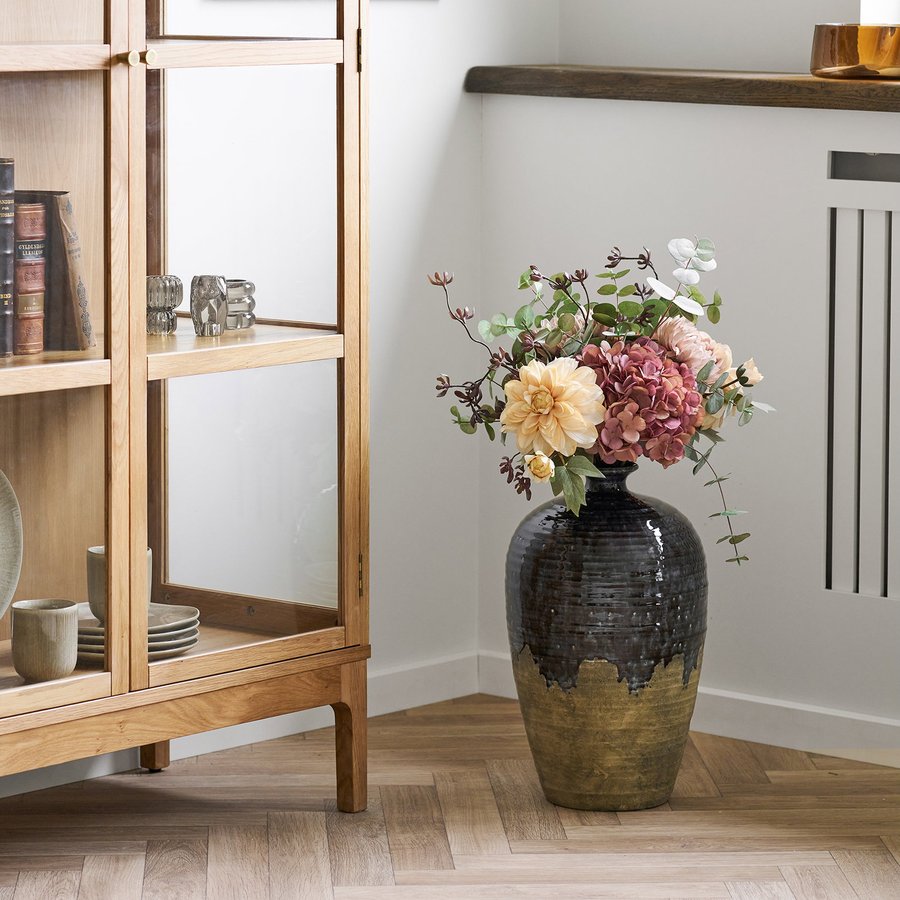 Vase Vase i Mørkeblå Keramik fra House Nordic | Ø27x44,5 cm - Billede 1